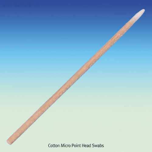 Cotton Micro Point Head Swab, with Wood Handle/L67×Φ2.1mm, AutoclavableIdeal for Cleaning Micro-Articles or Electronic Components or Chips, 미니 면봉