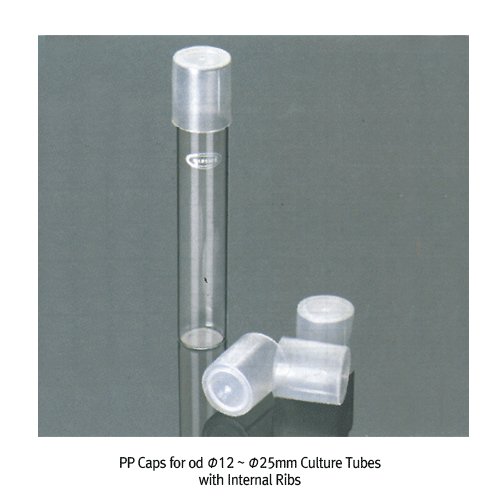Culture Tube Cap, for OD Φ12~39mm Neck, 컬처 튜브용 캡