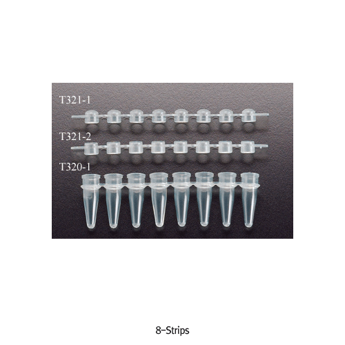 Amplitube TM PP Reaction 8-/12- Strips Tube- & Cap, Domed or Flat Cap, -196℃~+121℃With Ultrathin Wall, Certified RNase·DNase·Pyrogen·DNA-free, PCR 스트립 튜브와 캡