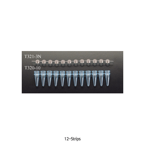 Amplitube TM PP Reaction 8-/12- Strips Tube- & Cap, Domed or Flat Cap, -196℃~+121℃With Ultrathin Wall, Certified RNase·DNase·Pyrogen·DNA-free, PCR 스트립 튜브와 캡