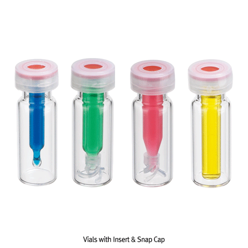 Wheaton® 11mm Crimp / Snap Top Premium Vials, with Φ12×32 mm Large OpeningWith 40 % Larger Opening, Plastic Snap Cap Separately , [ USA-made ] , 스냅- / 크림프-탑 겸용 바이알