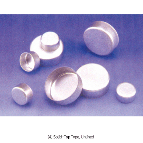 Wheaton® Un-Lined Aluminum Seals, ASTM·FDA·USP·ISO알루미늄-씰, 셉타/스토퍼는 별도