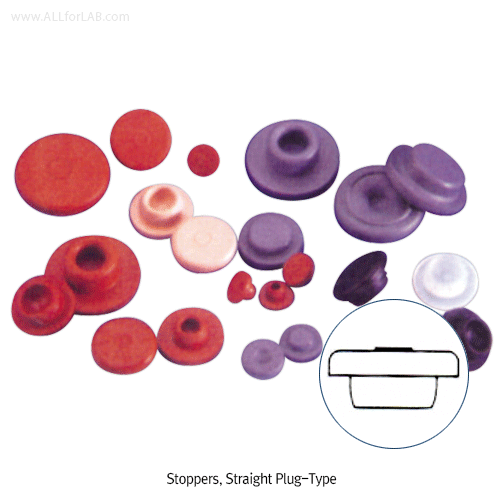 Wheaton® Stoppers, for Serum Bottles & Vials, used with Aluminum Seals Φ11~20mm세럼 바틀 & 바이알용 스토퍼