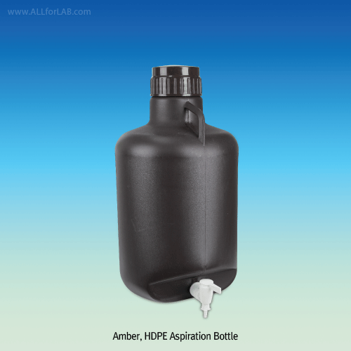 SciLab® Autoclavable PP and HDPE Aspiration Bottles, 5 ~ 50Lit with PP Stopcock & Screwcap, with Spigot & Handle, PP & HDPE 아스피레이터 바틀