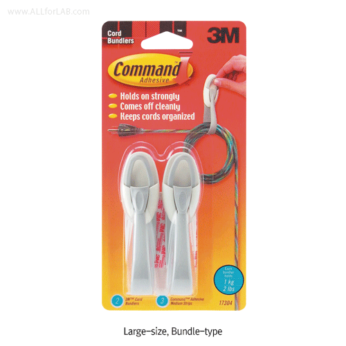 3M® Command® Cord Clips, Holds Strongly / Removes Cleanly Ideal for Organising & Decorating Wire, No Surface Damage, 코맨드® 전선용 클립