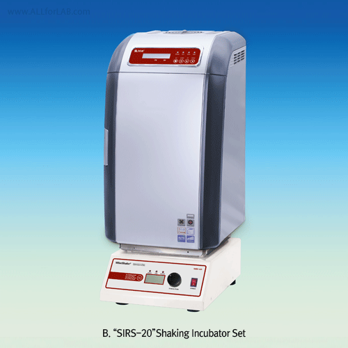 SciLab® 4~45℃ 20 Lit Mini-Low Temperature Incubator & Shaking Incubator, “WiseCube® SIR-20 & SIRS-20” 2-Step Programmable PID Controlled 0.1℃, Compact Design for Saving Space/Money, Ideal for Culture & Storage of Microorganism/Clone with Cooling/Heating s