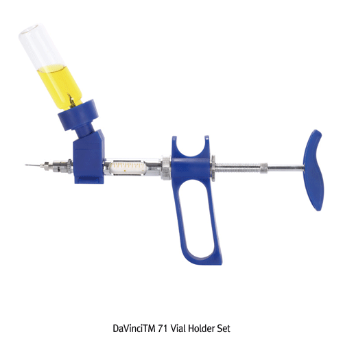 Topsyringe® Self Refilling Glass Syringes, DaVinciTM 70 & 71 Series, 0.5~5㎖ with Spring-loaded Plunger & 3-way Valve System, 자동충전 주사기형 분주기 세트