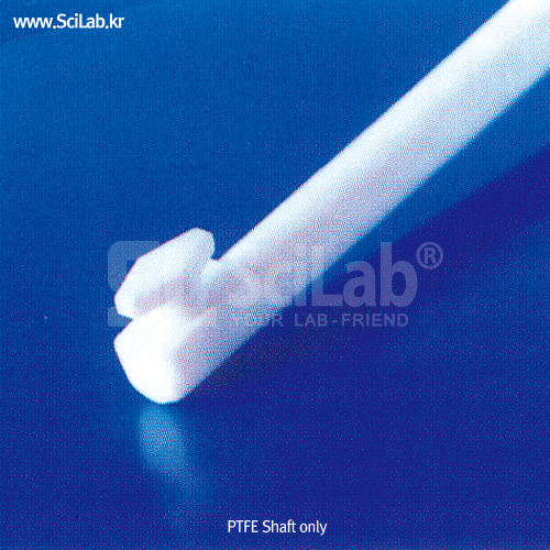 Cowie® All PTFE Stirring Shaft with Steel-core “Encapsulated”, L40~100 cm<br>PTFE 교반봉/임펠라, 철심 내장/Mold 성형, Overhead Stirrers용, -200 +280℃ 내열