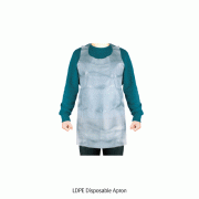 LDPE Disposable Apron, Good for Fluidproof of Chemical·Water, -50℃+80/90℃ stable, L95cmIdeal for Home, Food, Industry and Laboratory, Harmless, Non-toxic, 일회용 다용도 비닐앞치마