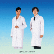 Light P/C Lab Coat/Gown, with 35% Cotton + 65% PolyesterIdeal for Laboratory & Medical, 얇은소재의 고급 백색 가운