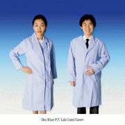 Sky Blue P/C Lab Coat/Gown, With 15% Cotton + 85% PolyesterIdeal for Laboratory & Medical, 하늘색 가운