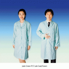 Jade Green P/C Lab Coat/Gown, With 15% Cotton + 85% PolyesterIdeal for Laboratory & Medical, 옥색 가운