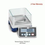 Kern® [d] 1 & 10mg, max.250 & 3,500g High-resolution Precision Balance, with Remote / Removable Display “PCD”Ideal for working in Fume Hoods·Glove Boxes for Toxic·Volatile·Contaminated Substances, with Counting & PRE-TARE Func.원격 계량 정밀 바란스, 계수계 겸용, 동물계량 가