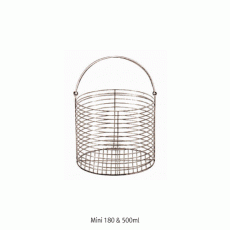 SciLab® Round-type Wire Basket, Stainless-steel, Ideal for AutoclaveWith Wire Handle, Φ150~Φ420mm, 원형 와이어 바스켓, 고압 멸균기용에 최적