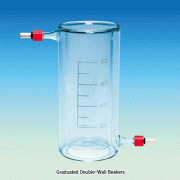 SciLab® Graduated Double-Wall Beaker, with Inlet/Outlet Connector, 250~5,000㎖Ideal for Temperature Control, Boro-glass 3.3, 자켓 / 이중 비커