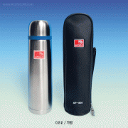 Apollo® Insulated Stainless-steel Bottle, 0.3~2.5LitWith One-touch Control and Three Phase Separation, 다용도 스텐레스 보온·보냉병