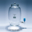 Pyrex® 5~20 Lit Heavy-duty Wide-neck Glass Aspirator BottleWith Glass Lid & Connection for Stopcock, Excluding Stopcock, 광구 하구병, 하구콕 별도