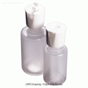 Azlon® 30~500㎖ LDPE Dropping / Dispensing Bottle, with Pivot NozzleWith Retracting Nozzle, -50℃+80/90℃ Stable, LDPE 다용도 드로핑 바틀