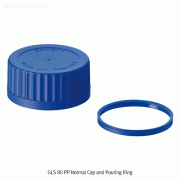 DURAN® GLS 80 Wide neck Screwcap, 3-types ; (1) Standard PP, (2) Membraned PP, (3) PSU/PTFE