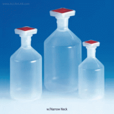 VITLAB® PP Stopper Bottle, Narrow- & Wide-Neck, 100~2,000㎖With Joint Stopper, Autoclavable, 125/140℃ Stable, <Germany-made>, PP 스토퍼식 바틀, 세구 & 광구
