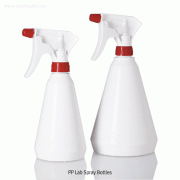 VITLAB® PP Lab-Spray Bottle, White, Autoclavable, -10℃+125/140℃, 400 & 800㎖Adjustable from a Fine Mist to a Narrow Jet Reaching 3~4 meter, <Germany-made>, PP 자외선차단 분무기