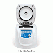 DAIHAN® 24-Places Hi-Speed Micro Centrifuge Ⅰ. “Cef-M24” & Ⅱ.-20℃ Refrigerated “Cef-M24R”, Max. 15,000rpmWith Aluminum Fixed-Angle Rotor for 0.2·0.5·1.5·2.0㎖ Tubes, Fast Cooling, 21,380×g, 고속 마이크로 원심분리기, 일반형 & 냉각형