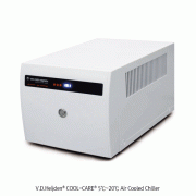 V.D.Heijden® COOL-CARE® 5℃~20℃ Air Cooled Chiller, Compact Table-top Design, Fill-1.6Lit, Cooling Capa 180W at 20℃Max Pumping Capa 24Lit/min at 0.3bar, Prevent Cooling Water Consumption, <Germany-made>, 다용도 소용량 써큘레이터/칠러