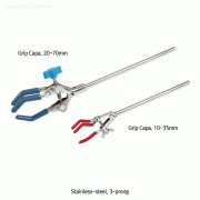 3-prong Clamp, Extension, Single Adjusted, Grip Capa.10~70mmStainless-steel Rod, 3-가닥형 클램프