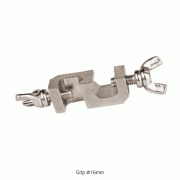 SciLab® Clamp Holder, Nickel-Plated Steel, Grip Capa. Φ16/17mmSuitable for Fixed 90° Angle, S-type, <Korea-made>, 클램프 홀더