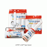 LOTTE® e·LifeTM Tape Cleaner, High Adhesion, IㆍT type, 100 & 160mm, L8 & 10mWith Case & Hanging Loop, Ideal for Removal Dust·Hair·Pet Hair·etc., Easy to Peel, 테이프클리너