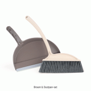 Broom & Dustpan-set, Bristle w285mm, PP Handle with Hanging HoleIdeal for Office or Home use, Polyester Bristle, 빗자루 & 쓰레받이 세트