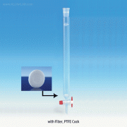 SciLab® DURAN glass Chromatography Column, with 24/40 & PTFE Cock Φ2.5mmWith Joint PTFE Stopcock Bore Φ2.5mm, Effective-id.Φ10~45, h200~700mm, 크로마토 칼럼