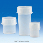 VITLAB® PFA Sample Container, with PFA Screwcap, Autoclavable, 30~180㎖Ideal for Transport and Storage of Sample, -200℃+260℃, <Germany-made>, PFA 샘플 컨테이너
