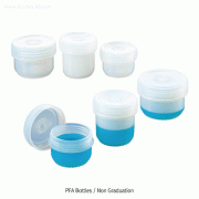 PFTM PFA Short-form Straight Sided Jar, Bottle, -196℃+250℃, 21~187㎖With PFA Screwcap, 단형 PFA 大 광구병 / 자