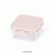 LOCK&LOCK® PCT Tight-sealing Container, Glassy-clear, with Safety Locking Lid, 180~2,000㎖Ideal for Microwave Oven·Sampling·Storage, 110℃, PCT 밀폐용기, 냉동용