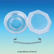 Conway Diffusion Cell Dish Set, with Ring Chamber, Lid, and Chip, od Φ83mmWith 2 Chambers of Φ60×h10 and Center Φ35×h7mm, 콘웨이 디퓨전 디쉬 세트
