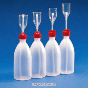 Kartell® PMP Volume Dispenser, 5~50㎖With Adjustable Volume PMP Cup & PE Bottle, PMP Plastic 분주기