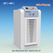 SciLab® －20℃+40℃ Chiller “WiseCircu® Chi”, Heavy-duty Refrigerated External Circulator, Fill-9·27·55 LitIdeal for Evaporator/Reactor &c. Cooling Line, Lift 8·27m, Cooling Capa 0.87·1.3·3.0 kW, 다용도 냉각 써큘레이터/칠러