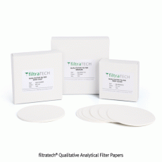 filtratech® Qualitative Analytical Filter PapersAsh Content < 0.06%, <France-made>, 정성여과지, 분석용