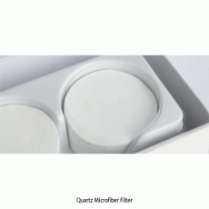 filtratech® Quartz Microfiber Filter, for Highest Temperature Analysis, Lead Particles in AirTemp. Resistance up to 900℃, <France-made>, 석영섬유 필터, 내열성, 대기중 부유납 입자 측정