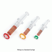 filtratech® Syringe Filter, For Fitting on a Standard Syringe, High Flow Rate, Sterile & Non-sterileWith PP Housing & Color Ring, <France-made>, 시린지 필터, 멸균 & 비멸균
