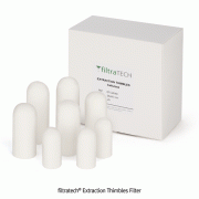 filtratech® Extraction Thimbles Filter, Up to 550℃, <France-made>, 원통 여과지