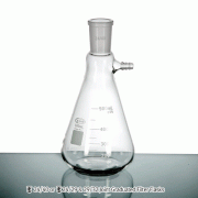 Eco- 24/40 or 24/29 & 29/32 Graduated Filter Flask, 125~2,000㎖For Medium Vacuum, Boro-glass 3.3, 경제형/눈금부 여과 플라스크