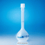 VITLAB® PP B-class Volumetric Flasks, with GL-Screwcap & Stopper, DIN/ISO, 10~1,000㎖With Individually Adjusted Ring-mark, 125/140℃-stable, PP 메스/용량 플라스크, B-급, 청색침투눈금