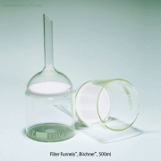 Pyrex® 30~4,000㎖ High-grade Glass Filter Funnel, “Buchner”, Boro-glass 3.3With Sintered Glass Disc Φ30~175mm, <UK-made>, 유리필터 부후너 깔때기