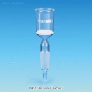 SciLab® Pyrex Filter Funnel “Buchner”, with Porosity P2~P4, 30~1,000㎖Ideal for with Filtering Flasks, with 24/40 Cone, 부 글라스 필터 펀넬