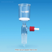 SciLab® Pyrex Vacuum adapter Filter Funnel, Buchner with Poro. P2~P4, 30~1,000㎖Ideal for Standard Flasks, Borosilicate Glass 3.3, 24/40 Cone, 진공어댑터부 필터 펀넬