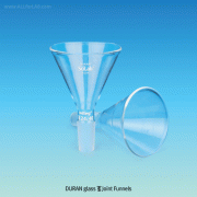 Joint Funnel, Φ45~Φ120mm, with ASTM or DIN Joint-14/23, 24/40, 29/32With 60° Angle, Borosilicate-glass 3.3, 부 글라스 펀넬