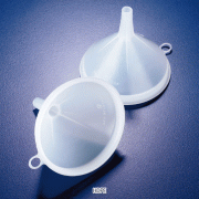 Azlon® HDPE Industrial Funnel, Transparent, Top ID. Φ80~Φ380mmWith Handle/Hanging Loop, Non-Autoclavable, -50℃+105/120℃, 산업용 플라스틱 PE 깔때기