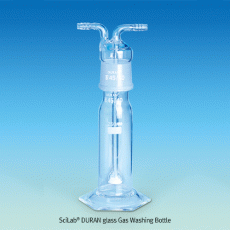 SciLab® DURAN glass Gas Washing Bottle, Filtered, 250~500㎖With 45/40 Cap-Head and Filter Disc, - 조인트식 가스 세척병